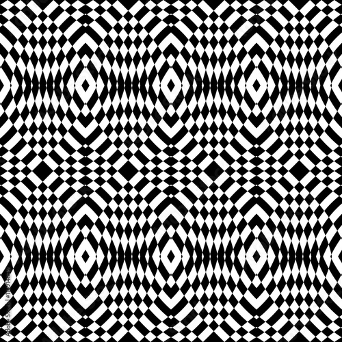 Design seamless monochrome checkered pattern