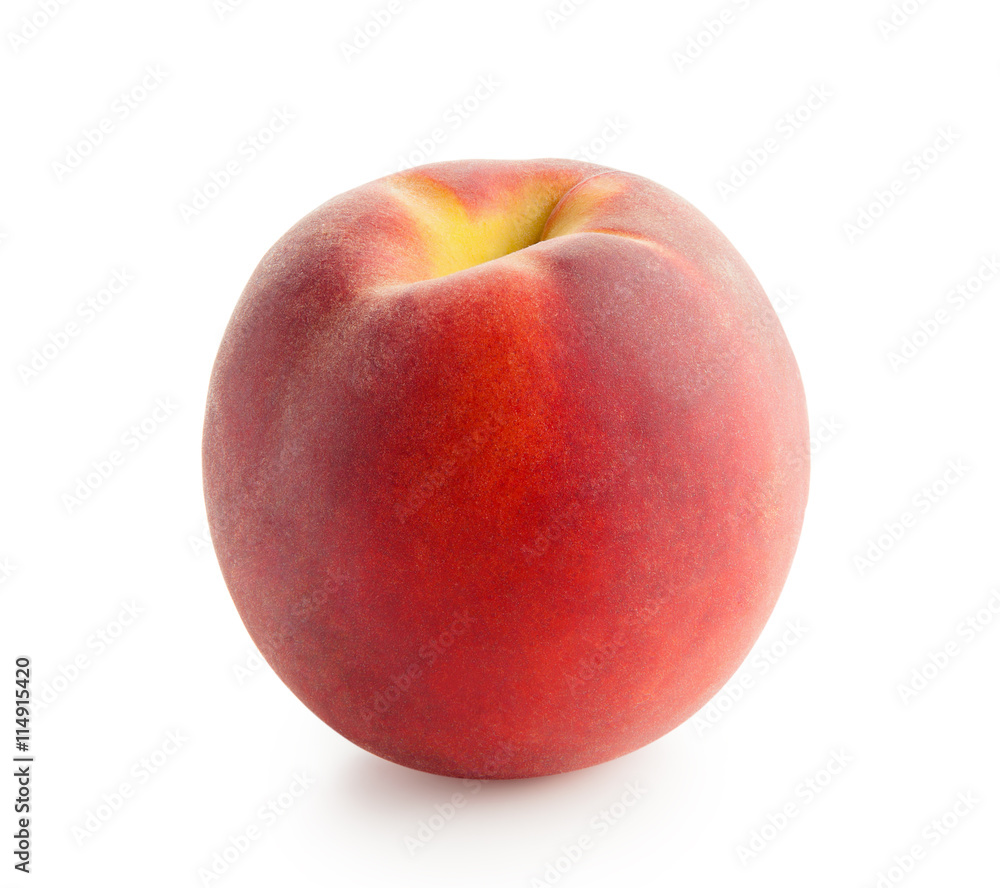 Peach isolated on white background Peach isolated on white background
