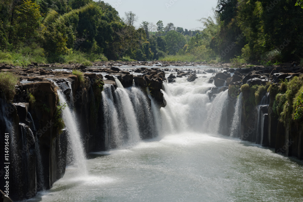 waterfall in southern area of Laos, native call 