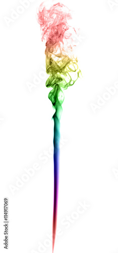 Abstract multicolored smoke