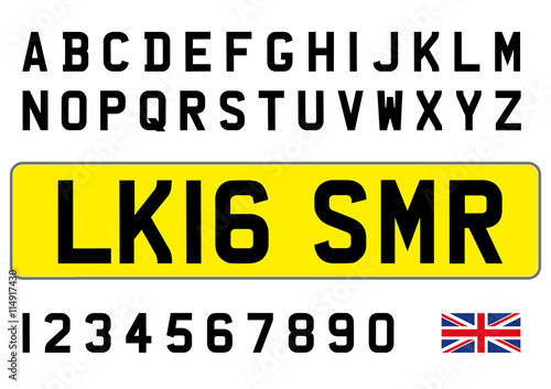 uk original plate, only british