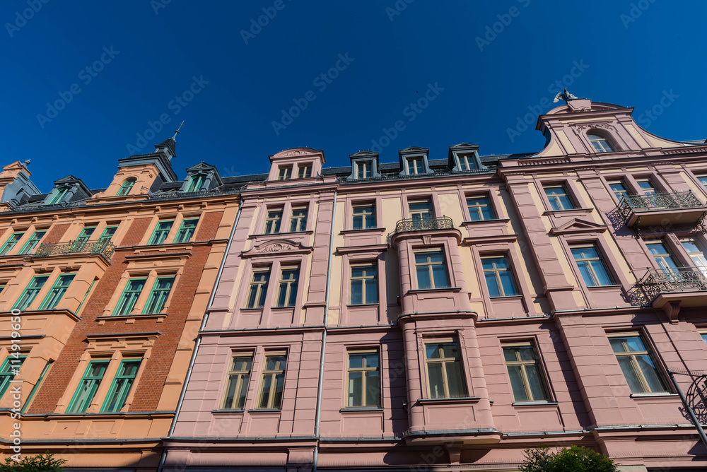 Fototapeta premium rosenheim innenstadt fassaden