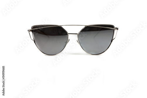 Vintage Sunglasses on white background.