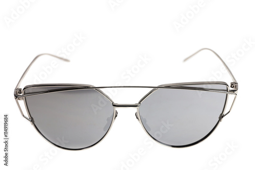 Vintage Sunglasses on white background.