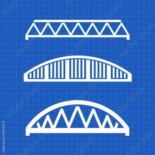 Bridges engineering grqphic. Vector illustration design photo