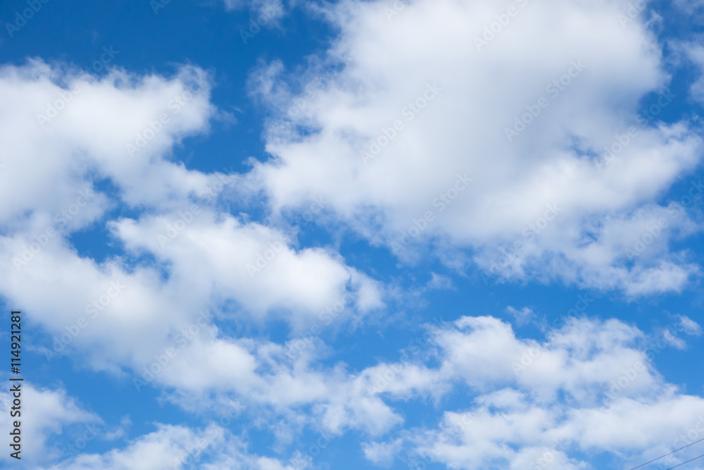 Obraz premium white clouds on a blue sky