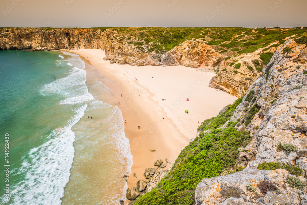 Praia do Beliche - beautiful coast and beach of Algarve, Portuga