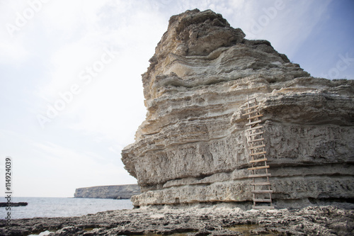 Rocky coast of Cape Tarhankut in Crimea