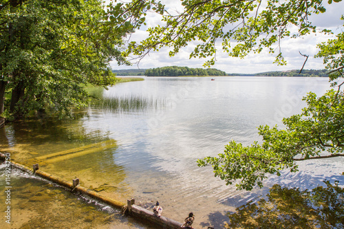 Fototapeta Naklejka Na Ścianę i Meble -  Lake Czos in the city of Mragowo, Mazury region, Poland