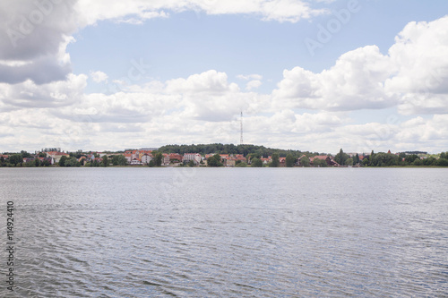Fototapeta Naklejka Na Ścianę i Meble -  Lake Czos in the city of Mragowo, Mazury region, Poland