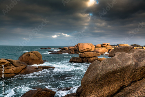 Foto temps orageux en bord de mer