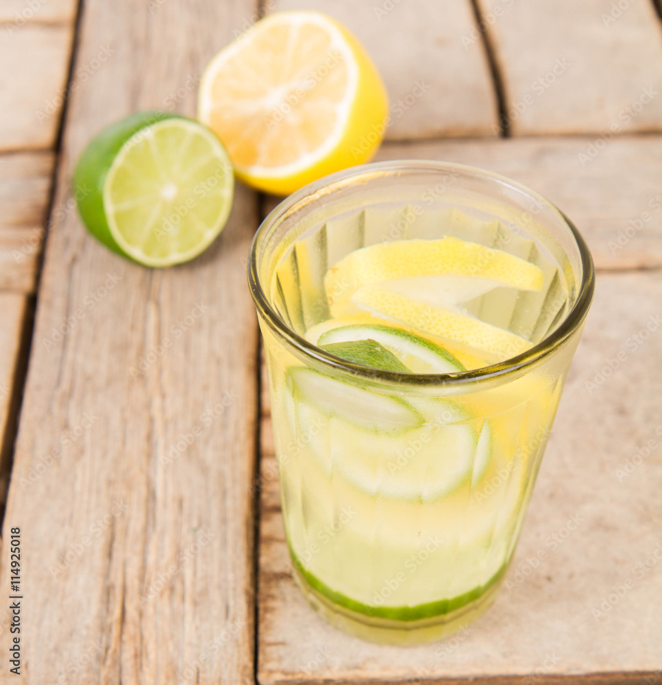 Lemonade with lemon and lime Lemonade with lemon and lime