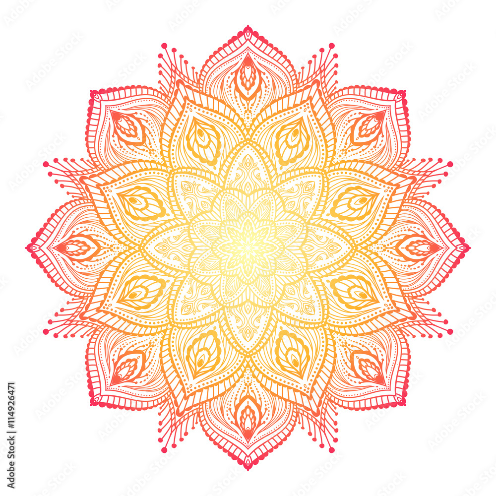 Vector Beautiful Mandala. Vector Beautiful Mandala.