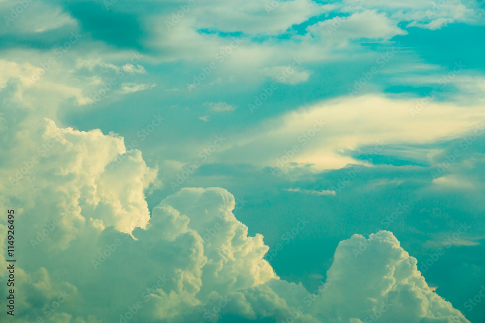 cloud on blue sky