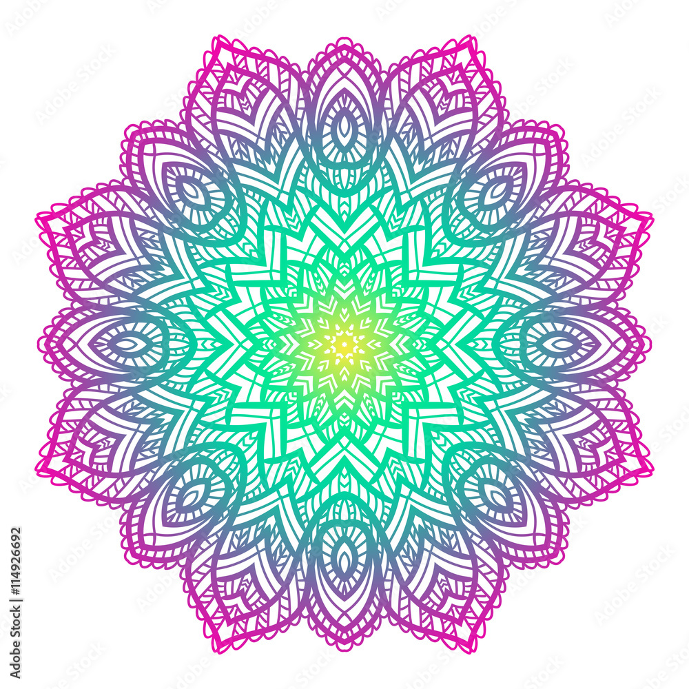 Vector Beautiful Mandala. Vector Beautiful Mandala.
