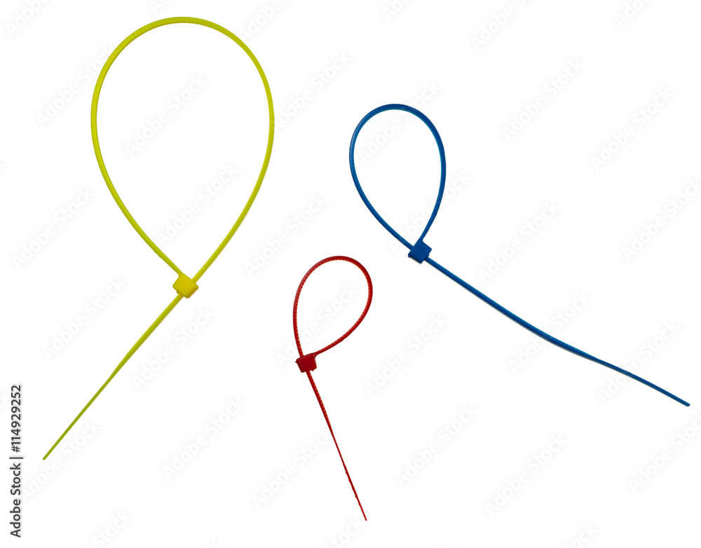 Three color cable ties Three color cable ties
