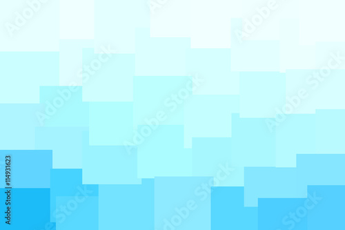 Abstract polygonal blue squares