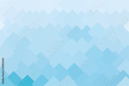 Abstract polygonal blue squares