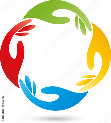 Hände, Helfer, Team, Logo