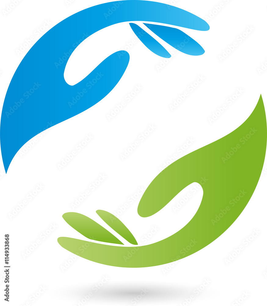 Zwei Hände, Logo, Ergotherapie, Seelsorge Zwei Hände, Logo, Ergotherapie, Seelsorge