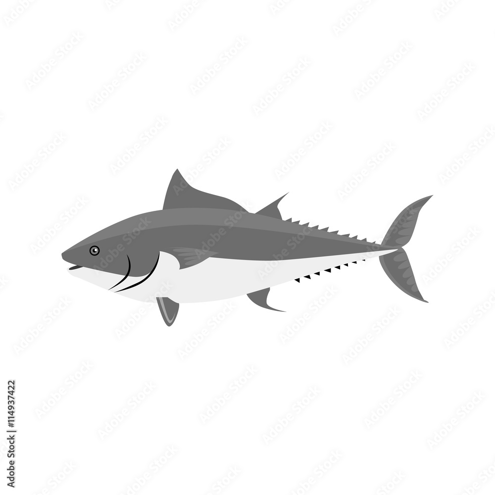 Fish Icon Design Flat Isolated Fish Icon Design Flat Isolated
