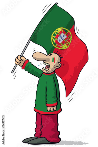 Portugal soccer supporter