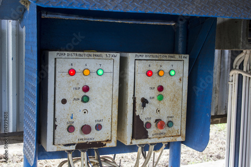 Pump distrubution panel photo