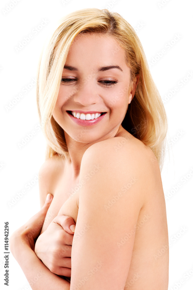Portrait of naked woman. Portrait of naked woman.