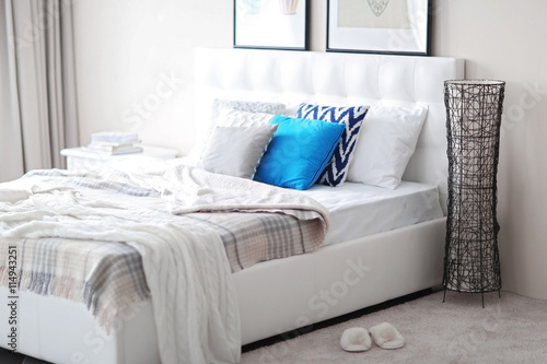 Bedroom interior in light t...