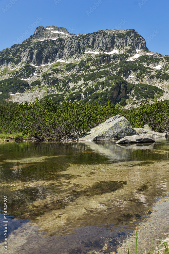 Landscape of Dzhangal peak and Banski lakes, Pirin Mountain, Bulgaria