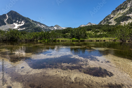 Amazing view of Sivrya peak and Banski lakes  Pirin Mountain  Bulgaria