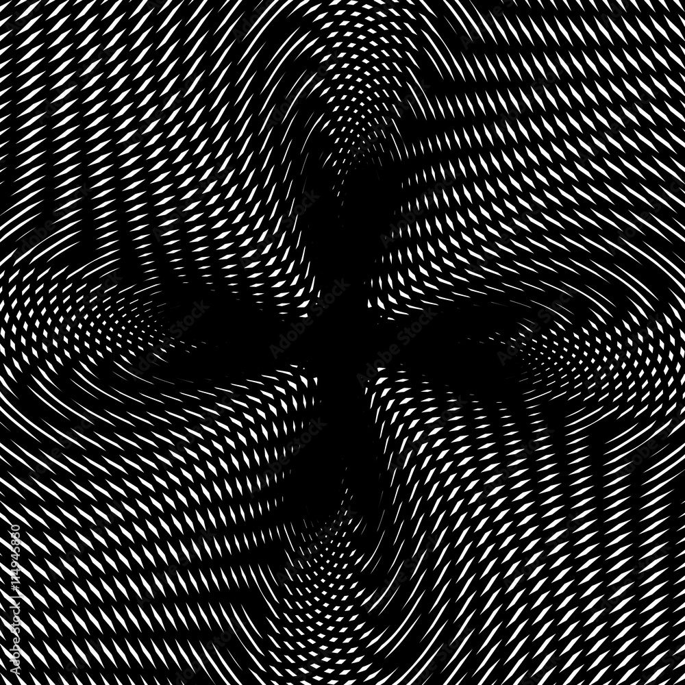 Optical illusion, creative black and white graphic moire backdro Optical illusion, creative black and white graphic moire backdro