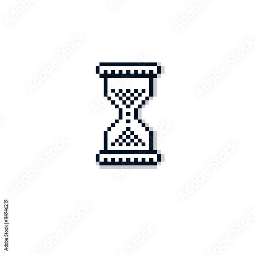 Vector pixel icon isolated,...