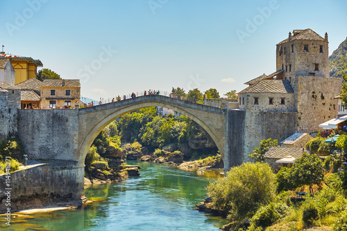 The new Stari Most (Old Bridge), Tara, Hercegusa and Halebija towers