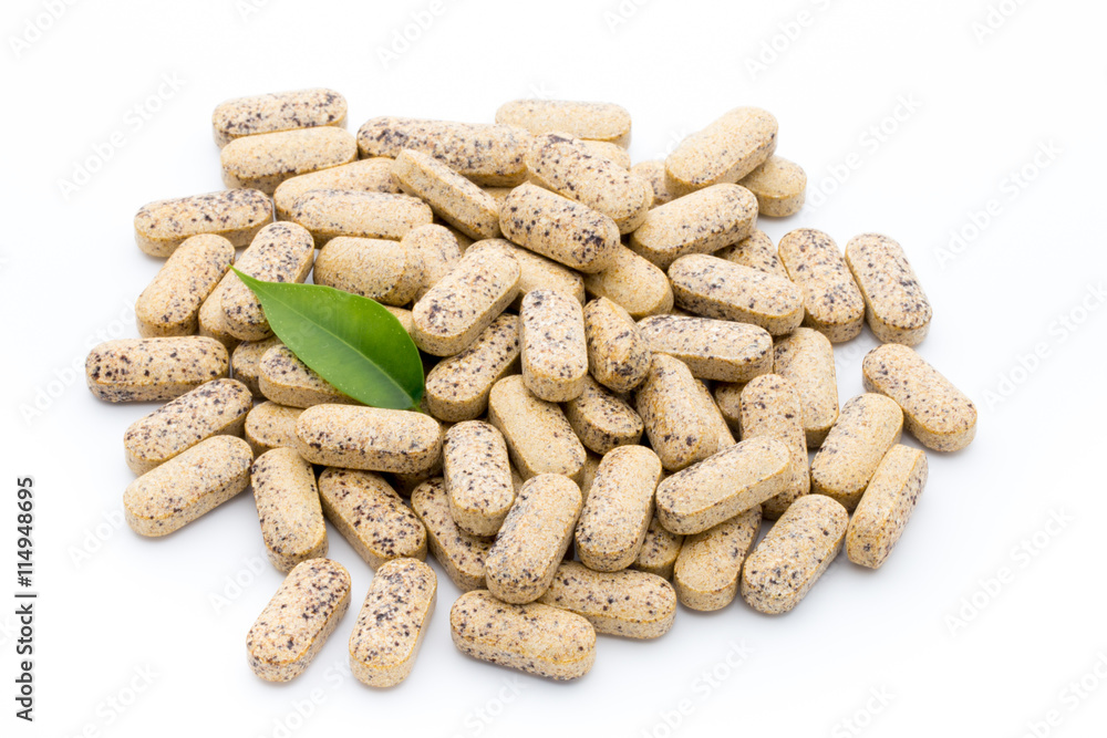 Alternative Medicine. Vitamin capsules. Homeopathic supplement. Alternative Medicine. Vitamin capsules. Homeopathic supplement.