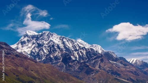 Himalayas Mountains View From Annapurna Trail, Nepal photo