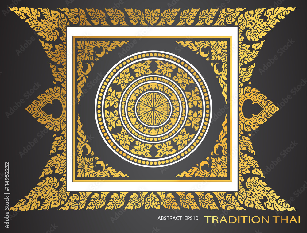Obraz premium thai tradition pattern Abstract background