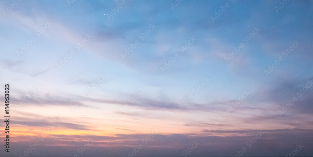 Fototapeta premium sun rises over the river