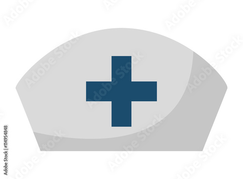 nurse hat isolated icon design