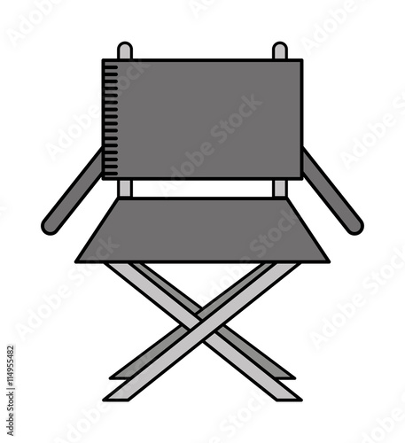 director chair isolated icon design