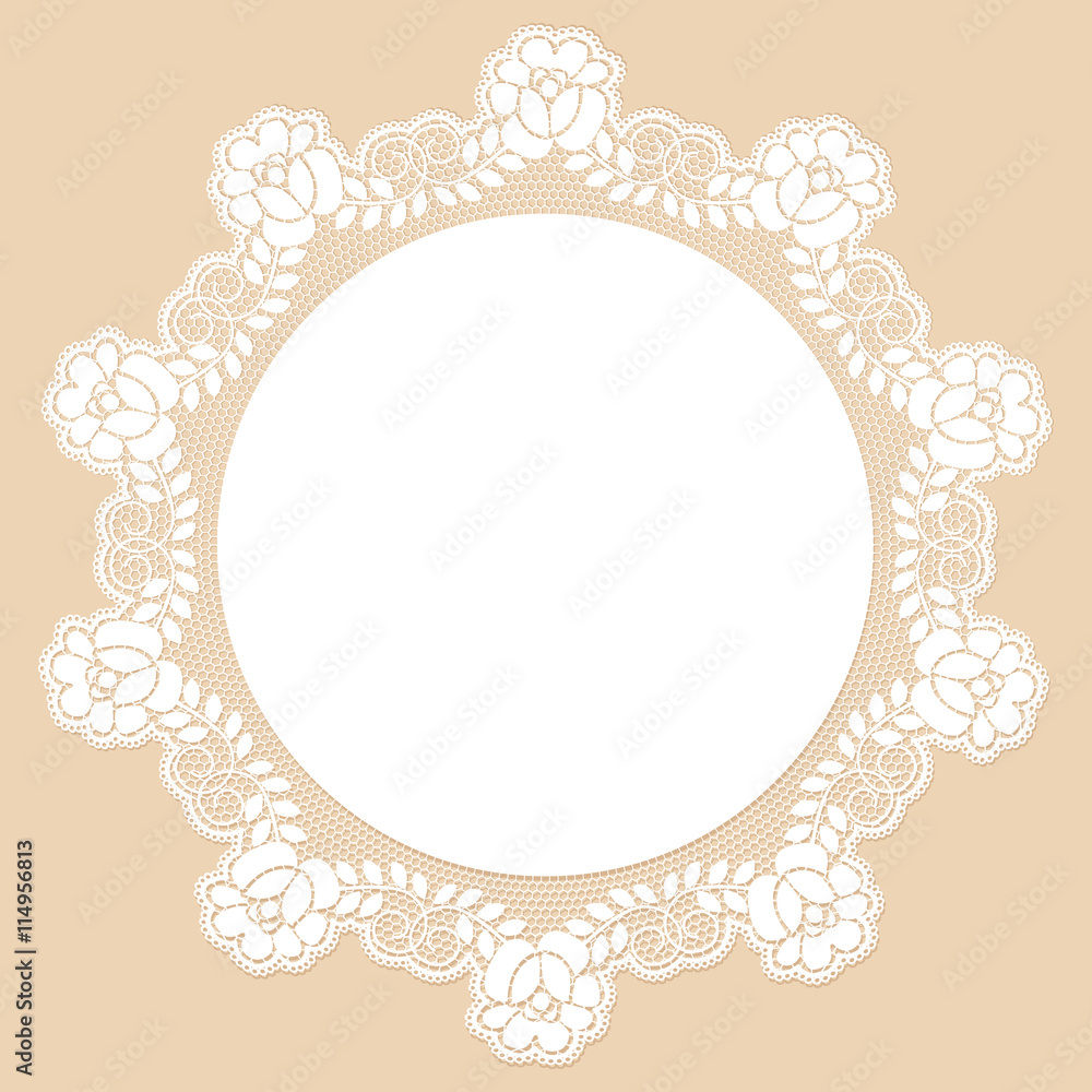White lace napkin White lace napkin