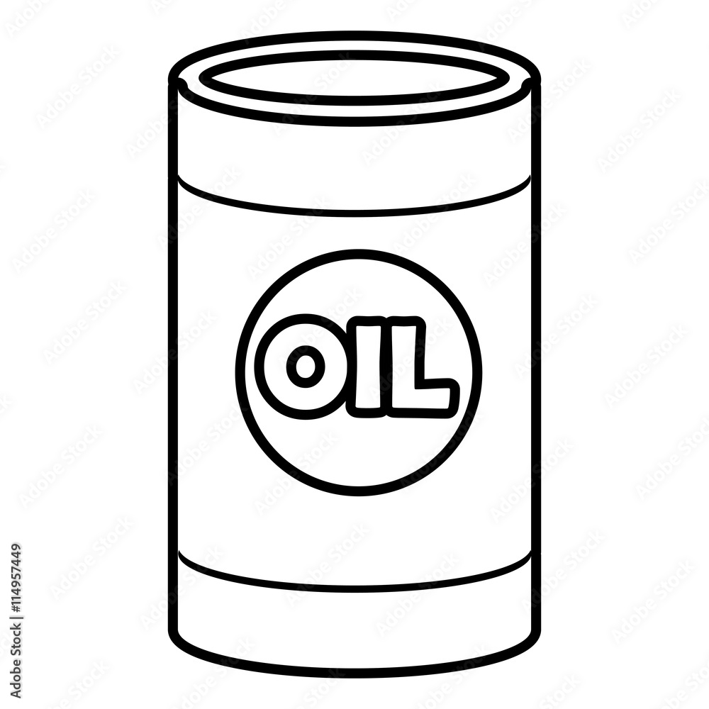 white orbed oil container front view over isolated background, vector illustration white orbed oil container front view over isolated background, vector illustration