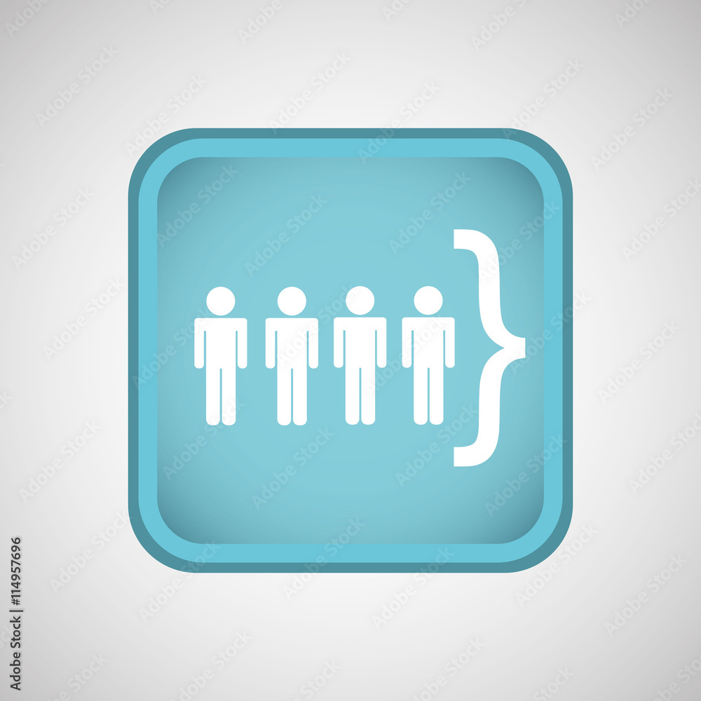 person in the square button isolated icon design person in the square button isolated icon design