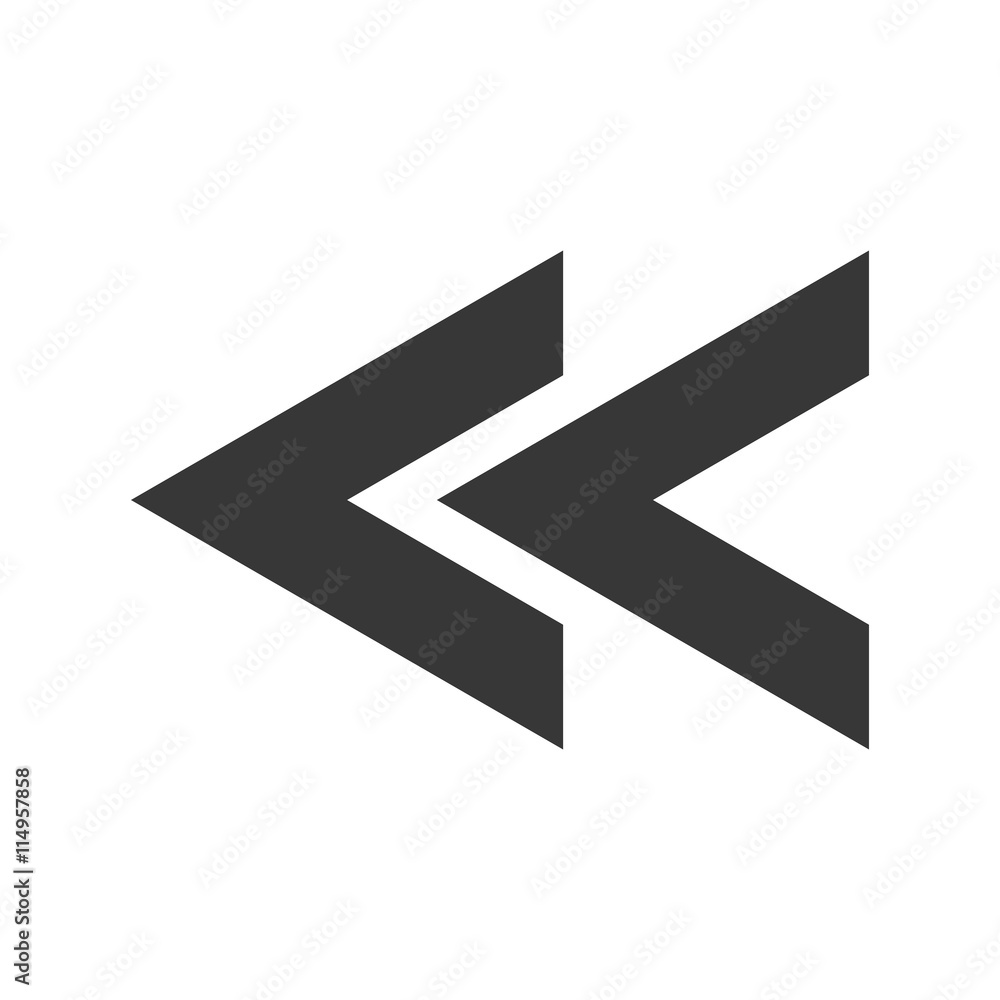 Left arrow with triangles design, vector illustration eps10. Left arrow with triangles design, vector illustration eps10.