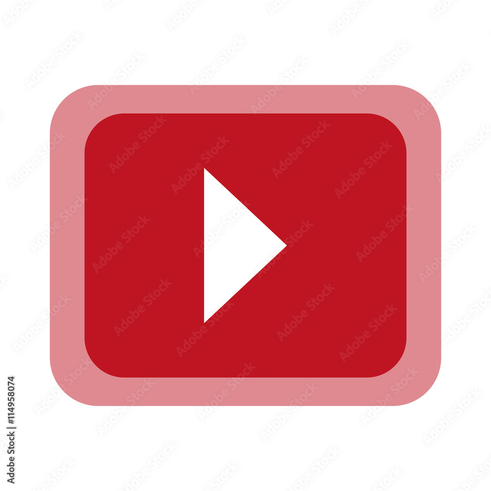 Play button over red background, vector illustration., vector illustration. Play button over red background, vector illustration., vector illustration.
