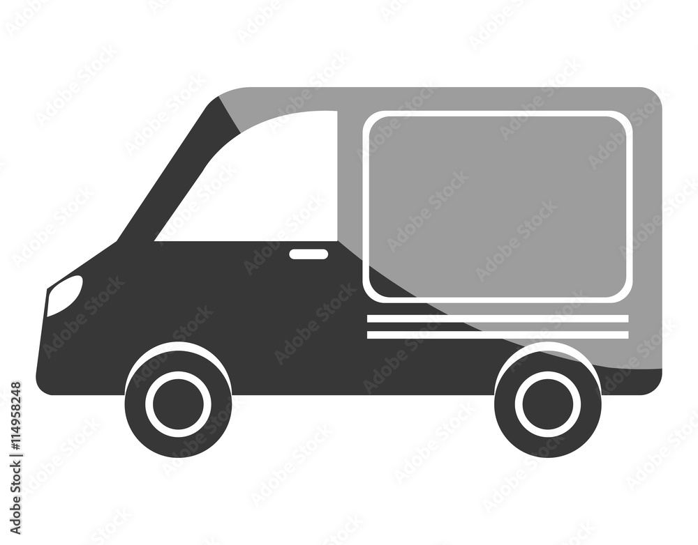 Van vehicle icon isolated on white background, vector illustration. Van vehicle icon isolated on white background, vector illustration.