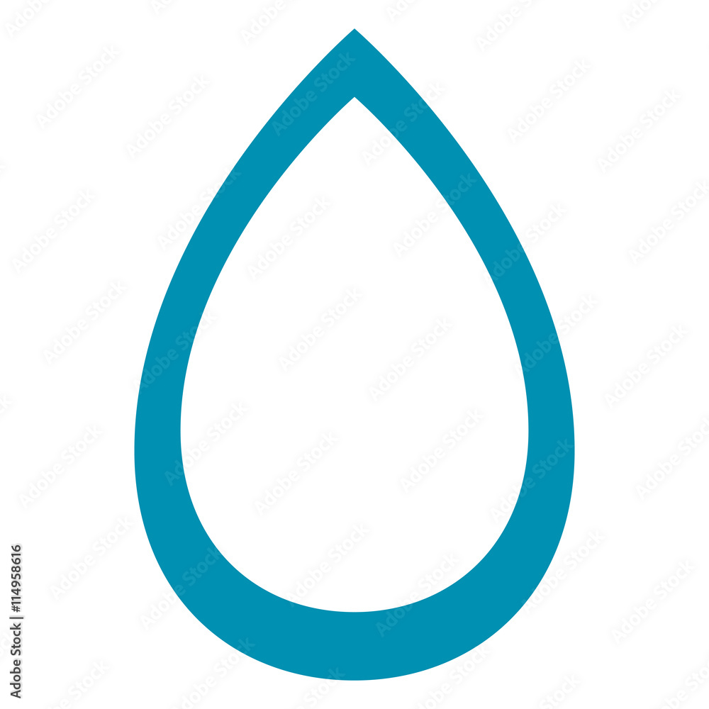 Blue drop water isolated on white background, vector illustration. Blue drop water isolated on white background, vector illustration.