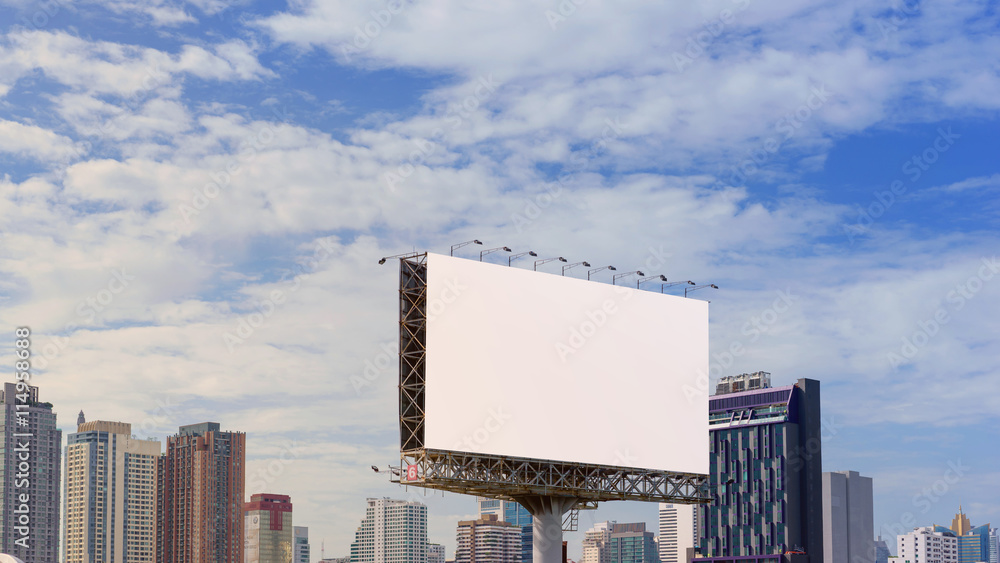 Obraz premium Blank billboard ready for new advertisement