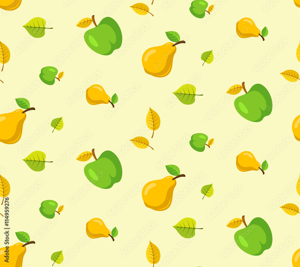 Apples and pears background. Apples and pears background.