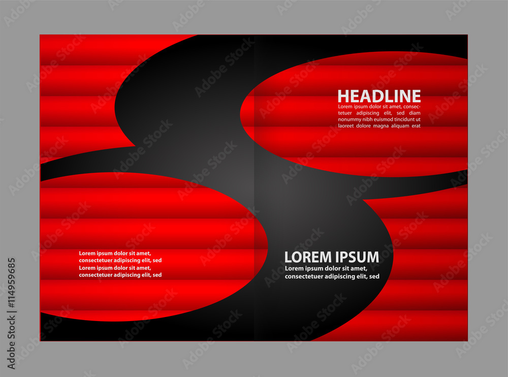 vector business brochure (booklet) template
